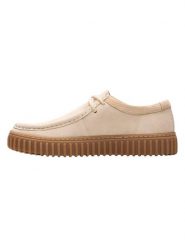 Clarks Półbuty Torhill Low 26180906 Écru. Eleganckie półbuty Clarks, bez wzorów, ze skóry, bez obcasa, bez zapięcia. Za 459.99 zł.