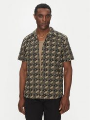 HUGO Koszula Ellino 50539705 Czarny Relaxed Fit. Czarne koszule Hugo, m, bez wzorów, z bawełny, bez kołnierzyka, bez ramiączek. Za 329.99 zł.