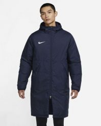 Kurtka Zimowa Męska Nike Repel Park Płaszcz. Niebieskie kurtki Nike, na zimę, l, bez wzorów, z materiału, z kapturem. Za 519.99 zł.