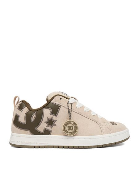 DC Shoes Sneakersy CEOWB-V5-10116M Beżowy. Brązowe buty sportowe casual DC Shoes, bez wzorów, ze skóry, bez zapięcia. Za 279.99 zł.