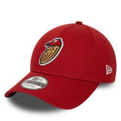Czapka z daszkiem New Era. Czerwone czapki z daszkiem New Era, bez wzorów. Za 89.99 zł.