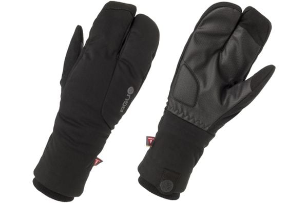 Rękawiczki rowerowe zimowe Lobster czarne. Czarne rękawiczki AGU, na zimę, bez wzorów, z materiału. Za 344.90 zł.