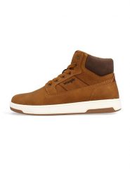 Wrangler Sneakersy "Denver" w kolorze jasnobrązowym rozmiar: 42. Brązowe buty sportowe casual Wrangler, bez wzorów, bez zapięcia. Za 175.67 zł.