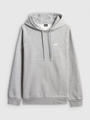 4F Bluza dresowa regular z kapturem męska - szara XXL. Szare bluzy 4F, m, bez wzorów, z dresówki, z kapturem. Za 169.99 zł.