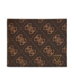 Duży Portfel Męski Guess. Brązowe portfele Guess, z aplikacjami. Za 199.99 zł.