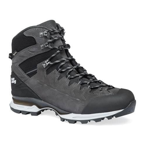 Buty do chodzenia męskie Hanwag Makra Trek Gtx. Szare buty turystyczne Hanwag, na zimę, bez wzorów, z jeansu, za kostkę, bez zapięcia, trekkingowe. Za 1,369.00 zł.