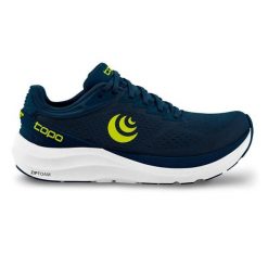 Buty trailowe Topo Athletic Phantom 3. Niebieskie buty do biegania Topo Athletic, bez wzorów, bez zapięcia, do biegania. Za 702.15 zł.
