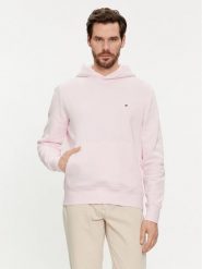 Tommy Hilfiger Bluza Flag Logo MW0MW34266 Różowy Regular Fit. Czerwone bluzy Tommy Hilfiger, l, bez wzorów, z bawełny, bez kaptura. Za 249.99 zł.