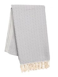 Samimi Chusta hammam "Damla" w kolorze szarym - 180 x 100 cm rozmiar: onesize. Szare szaliki Samimi, bez wzorów, z bawełny. Za 52.99 zł.