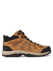 Columbia Trekkingi Redmond™ III Mid Waterproof Walking Shoe 1940581 Brązowy. Brązowe botki sznurowane Columbia, bez wzorów, ze skóry, bez obcasa, bez zapięcia. Za 309.99 zł.