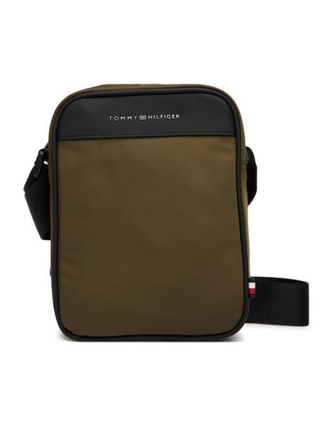 Tommy Hilfiger Saszetka Th Repreve Mini Reporter AM0AM14150 Zielony. Zielone saszetki i nerki Tommy Hilfiger, bez wzorów, z materiału, bez dodatków. Za 289.99 zł.