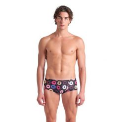 Szorty kąpielowe męskie Arena Donuts Low Waist. Czarne kąpielówki Arena, m, bez wzorów. Za 204.99 zł.