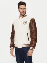 Guess Kurtka bomber M5RL19 WGU82 Biały Regular Fit. Białe kurtki Guess, m, z aplikacjami, z syntetyku, bez kaptura. Za 489.99 zł.