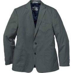 Marynarka bawełniana "Regular Fit" bonprix szary. Garnitury bonprix. Za 149.99 zł.