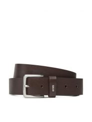 BOSS Pasek Męski 50548370 Brązowy. Brązowe paski Boss, bez wzorów, ze skóry. Za 329.99 zł.