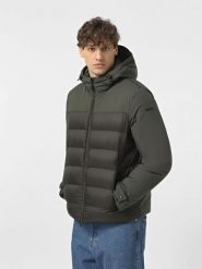 Kurtka GEOX M SAPIENZA Zielony. Zielone kurtki Geox, m, bez wzorów, z puchu, bez kaptura. Za 591.99 zł.