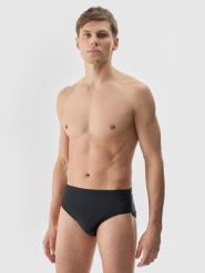 4F Kąpielówki męskie - czarne M. Czarne kąpielówki 4F, m, bez wzorów, z elastanu. Za 49.99 zł.