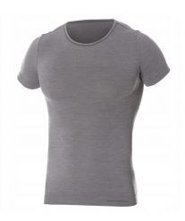 Koszulka męska z krótkim rękawem Brubeck Comfort Wool ciemnoszary XL LS1103M. Szare bielizna termoaktywna Brubeck, m, bez wzorów, z elastanu, bez ramiączek, do piłki nożnej. Za 224.00 zł.