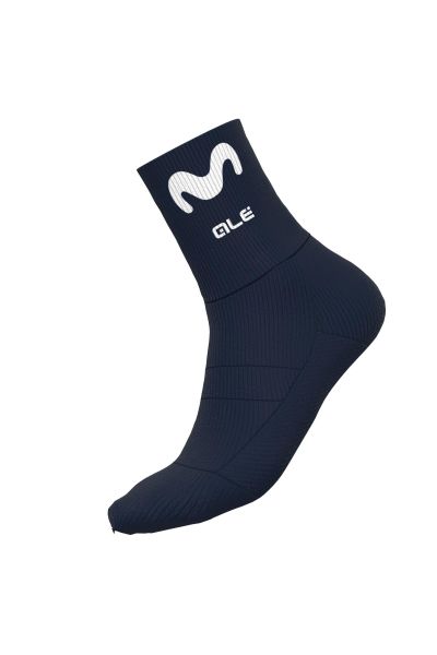 Skarpetki rowerowe Alé Cycling Pro Team Replica Movistar. Niebieskie skarpety ALÉ CYCLING, bez wzorów, z elastanu. Za 62.99 zł.