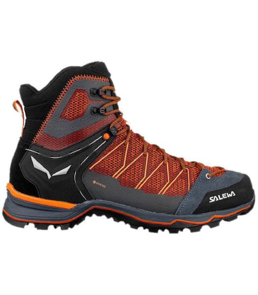Buty trekkingowe Salewa MS MTN Trainer Lite Mid GTX. Niebieskie buty turystyczne Salewa, na zimę, bez wzorów, z gore-texu, bez zapięcia, trekkingowe, gore-tex. Za 936.99 zł.