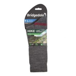 Skarpety do turystyki męskie Bridgedale HIKE LW END BO ORI grey M. Szare skarpety Bridgedale, bez wzorów, z wełny. Za 95.99 zł.