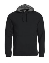Clique Classic Hoody – bluza z kapturem czarna z kontrastową siateczką – black. Czarne bluzy z kapturem CLIQUE, m, bez wzorów, z bawełny, z kapturem. Za 216.90 zł.