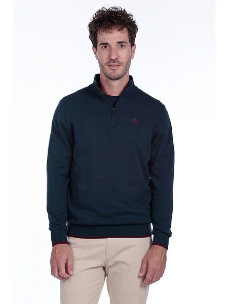 The Time of Bocha Sweter w kolorze granatowym rozmiar: XXL. Niebieskie swetry nierozpinane The Time of Bocha, xxl, bez wzorów, z bawełny, bez kołnierzyka, bez ramiączek. Za 122.67 zł.