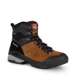 Buty sportowe trekkingowe męskie Aku Adapta Gore-tex wygodne. Brązowe buty turystyczne Aku, bez wzorów, z gore-texu, bez zapięcia, trekkingowe, gore-tex. Za 449.00 zł.