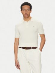 Tommy Hilfiger Polo Essential MW0MW37396 Beżowy Regular Fit. Brązowe koszulki polo Tommy Hilfiger, m, bez wzorów, z bawełny, bez kołnierzyka, bez ramiączek. Za 299.99 zł.