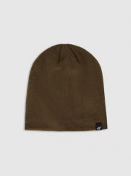 4F Czapka zimowa męska - khaki L. Brązowe czapki zimowe 4F, bez wzorów, z materiału. Za 39.99 zł.