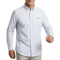 Koszula z długim rękawem Superdry Preppy Oxford. Niebieskie koszule Superdry, m, bez wzorów, z bawełny, bez kołnierzyka, bez ramiączek. Za 279.65 zł.