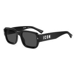 Okulary przeciwsłoneczne DSQUARED2 ICON 0009/S 807 dla mężczyzn, rozmiar 50 mm. Czarne okulary przeciwsłoneczne Dsquared, prostokątne. W wyprzedaży za 682.40 zł.