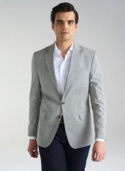 PAKO LORENTE – Szara marynarka męska z wełną. Szare garnitury Pako Lorente, na co dzień, m, bez wzorów, z wełny. Za 399.99 zł.