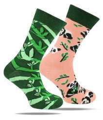 Skarpetki Bawełniane - Tematyczne - Panda i Pędy Bambusa. Skarpety His Story, bez wzorów, z bawełny. Za 29.99 zł.