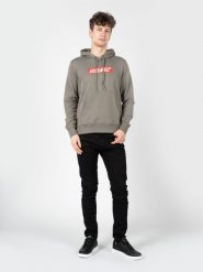 Diesel Bluza "S-Ginn" | A06856-0JFAV-9CP | Mężczyzna | Szary. Szare bluzy Diesel, m, bez wzorów, z bawełny, bez kaptura. W wyprzedaży za 319.00 zł.