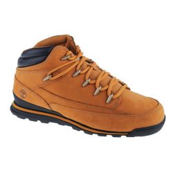 Buty zimowe męskie, Timberland Euro Rock Mid Hiker. Brązowe buty trekkingowe Timberland, na zimę, bez wzorów, z gumy, bez zapięcia, trekkingowe. Za 549.99 zł.