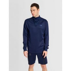 Sweatshirt 1/2 zip z długim rękawem Hummel HmlCourt. Niebieskie bluzy Hummel, m, bez wzorów, bez kaptura. Za 232.00 zł.