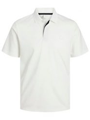 Jack & Jones Koszulka polo w kolorze białym rozmiar: XXL. Białe koszulki polo Jack & Jones, xxl, bez wzorów, bez kołnierzyka, bez ramiączek. Za 73.95 zł.