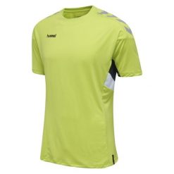 HUMMEL Koszulka treningowa męska sportowa Tech Move Jersey. Zielone t-shirty sportowe Hummel, bez wzorów, z jersey, bez ramiączek, do piłki nożnej. Za 39.90 zł.