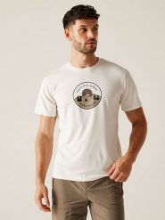 Regatta Koszulka "Fingal IX" w kolorze białym do biegania rozmiar: 3XL. Białe t-shirty sportowe Regatta, bez wzorów, z materiału, bez ramiączek, do biegania. Za 61.89 zł.