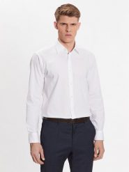 Boss Koszula 50473265 Biały Regular Fit. Białe koszule Boss, m, bez wzorów, z bawełny, bez kołnierzyka, bez ramiączek. Za 289.99 zł.