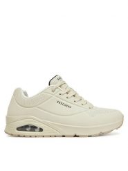 Skechers Sneakersy Uno - Stand On Air 52458/OFWT Écru. Buty sportowe casual Skechers, bez wzorów, ze skóry, bez zapięcia. Za 279.99 zł.