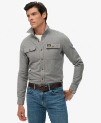 Superdry Koszula Trailsman Relaxed Fit flanelowa – 100% bawełna organiczna. Niebieskie koszule Superdry, s, z aplikacjami, z bawełny, bez kołnierzyka, bez ramiączek. Za 374.70 zł.