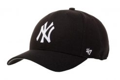 Czapka z daszkiem męska New York Yankees Cold Zone '47. Czarne czapki z daszkiem 47 Brand, na lato, bez wzorów, z materiału. Za 109.99 zł.