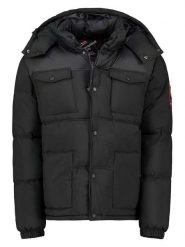 Geographical Norway Kurtka pikowana "Bareda" w kolorze czarnym rozmiar: S. Czarne kurtki Geographical Norway, s, bez wzorów, bez kaptura. Za 141.52 zł.