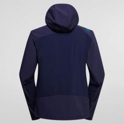 Kurtka z kapturem La Sportiva Guide Windstopper. Niebieskie kurtki La Sportiva, l, bez wzorów, z softshellu, z kapturem. Za 1,499.70 zł.