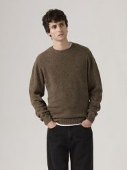 Levi's Sweter w kolorze jasnobrązowym rozmiar: M. Brązowe swetry nierozpinane Levi's®, m, bez wzorów, z wełny, bez kołnierzyka, bez ramiączek. Za 139.87 zł.