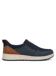 Bugatti Półbuty 335-AFB6A-5000 Granatowy. Niebieskie eleganckie półbuty Bugatti, bez wzorów, z materiału, bez obcasa, bez zapięcia. Za 289.99 zł.