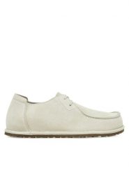 Birkenstock Półbuty Utti Lace 1029553 Szary. Szare eleganckie półbuty Birkenstock, bez wzorów, ze skóry, bez obcasa, bez zapięcia. Za 539.99 zł.