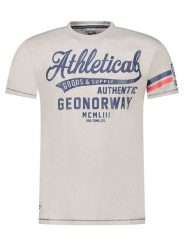 Geographical Norway Koszulka "Jortlab" w kolorze szarym rozmiar: L. Szare bezrękawniki Geographical Norway, l, bez wzorów, z bawełny, bez kołnierzyka, bez ramiączek. Za 61.46 zł.